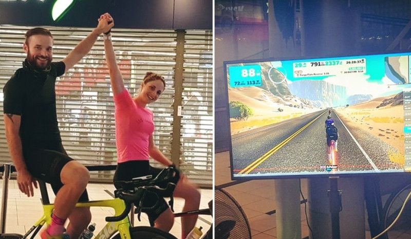 Un ultraciclista danés hace 5.000 kilómetros en el rodillo en 12 días
