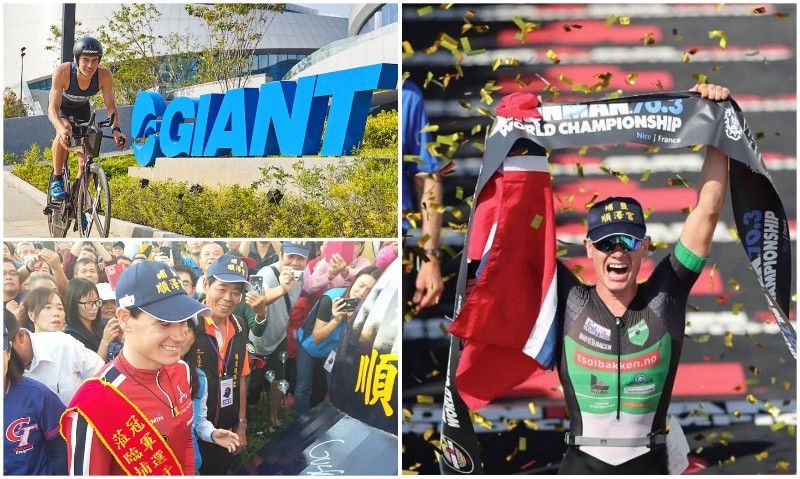El campeón del mundo IRONMAN 70.3 consigue bici de crono... 'con la gorra'