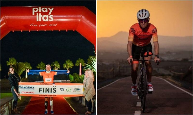 Rait Ratasepp, el más rápido en completar 40 IRONMAN en 40 días