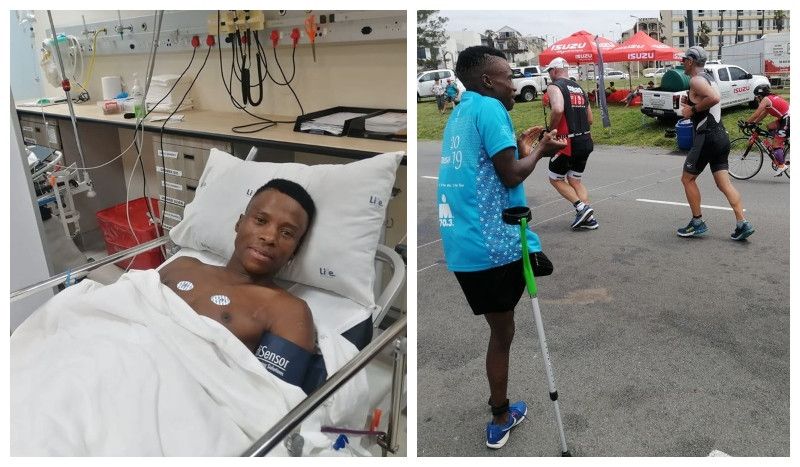 Xolani Luvuno abandona en el IRONMAN 70.3 Sudáfrica pero da otra lección ejemplar