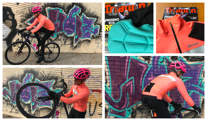 Probamos la chaqueta y el culote Santini Vega H20