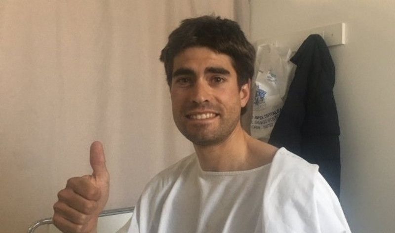 Mikel Landa, atropellado en Álava por el conductor de un vehículo que se dio a la fuga