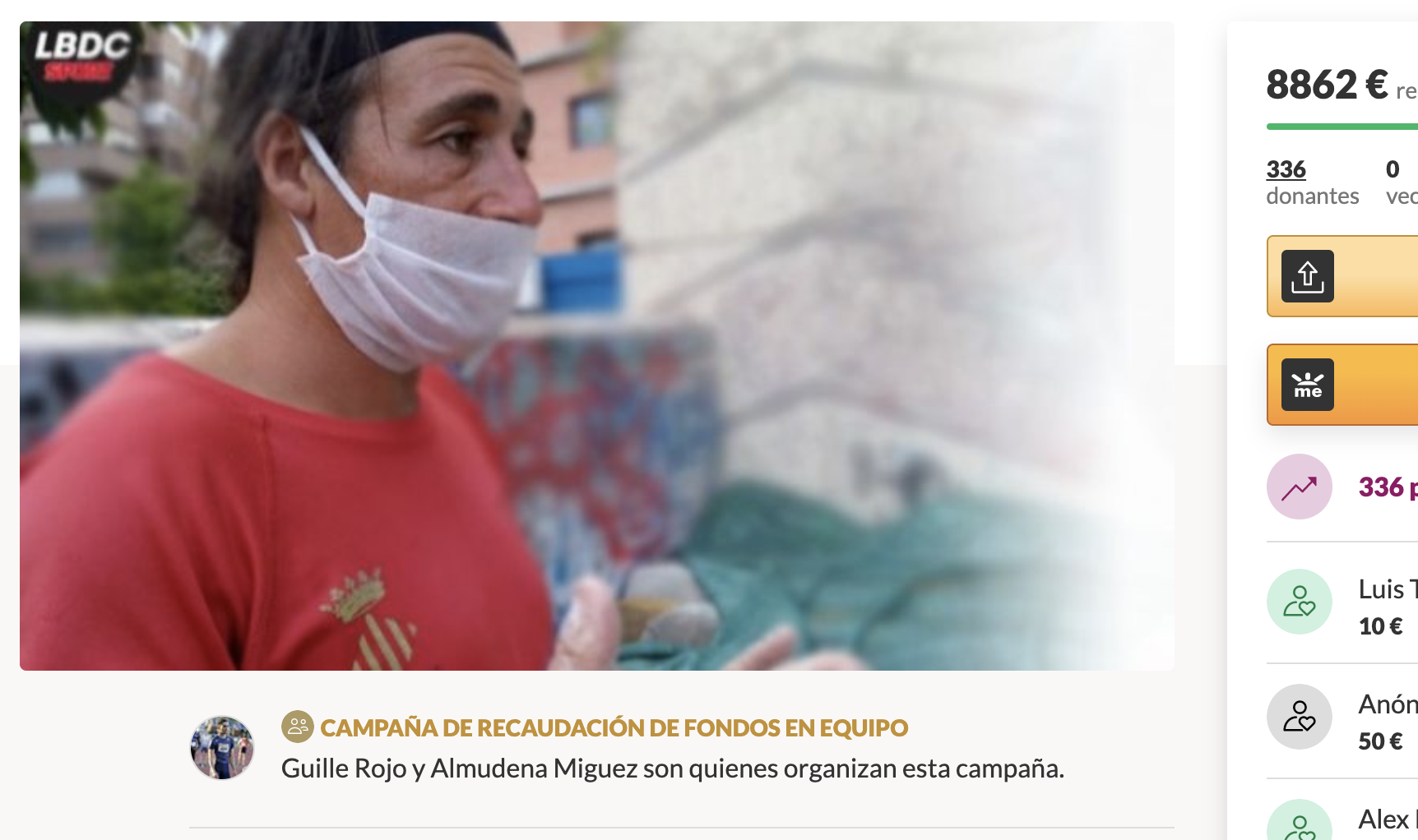 El atletismo se vuelca en ayudar a Joaquín Carmona, el tuitero sin hogar.