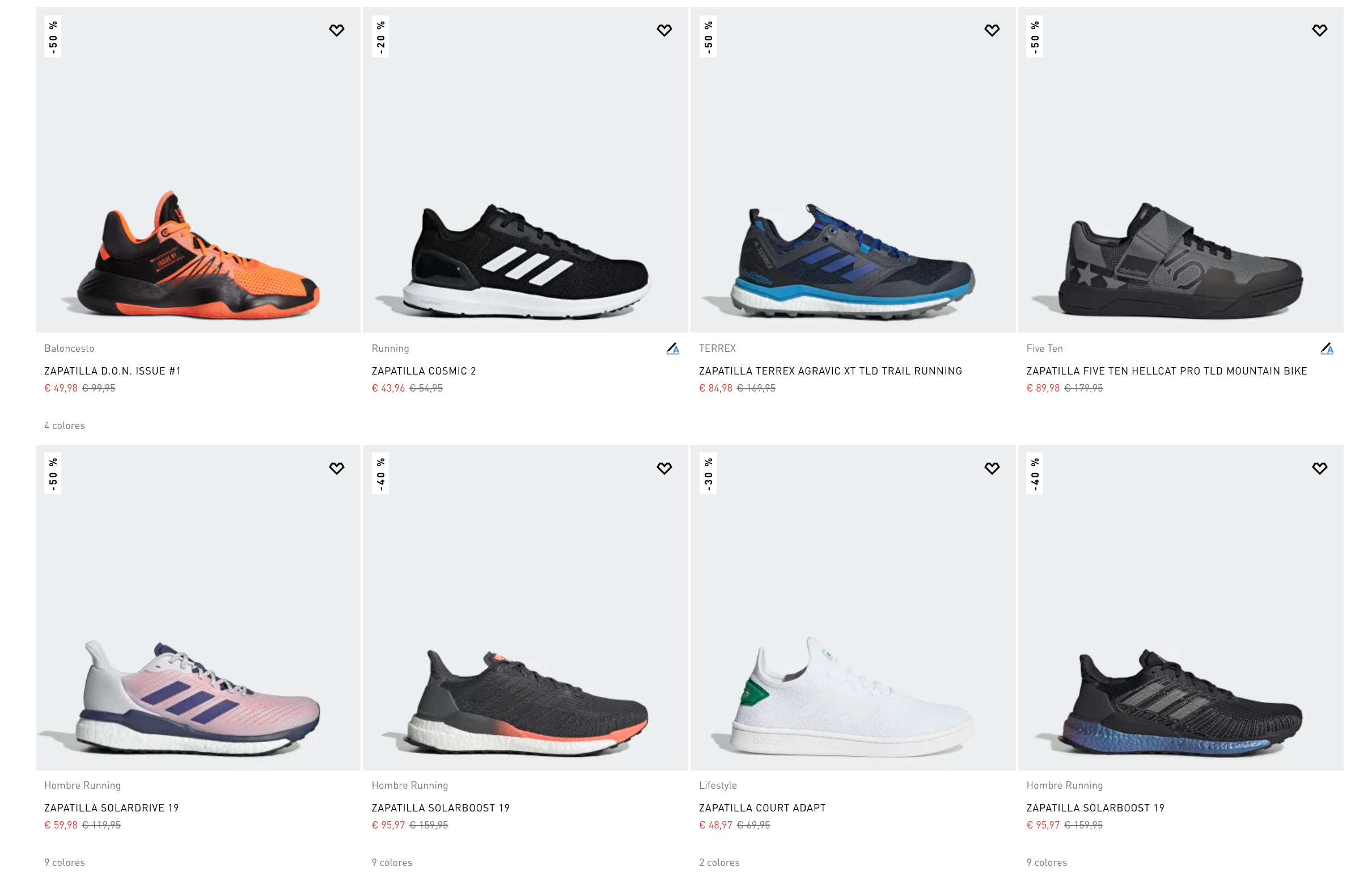 ¡Échale un vistazo a estas ofertas de Adidas: un 50% + un 20% adicional!