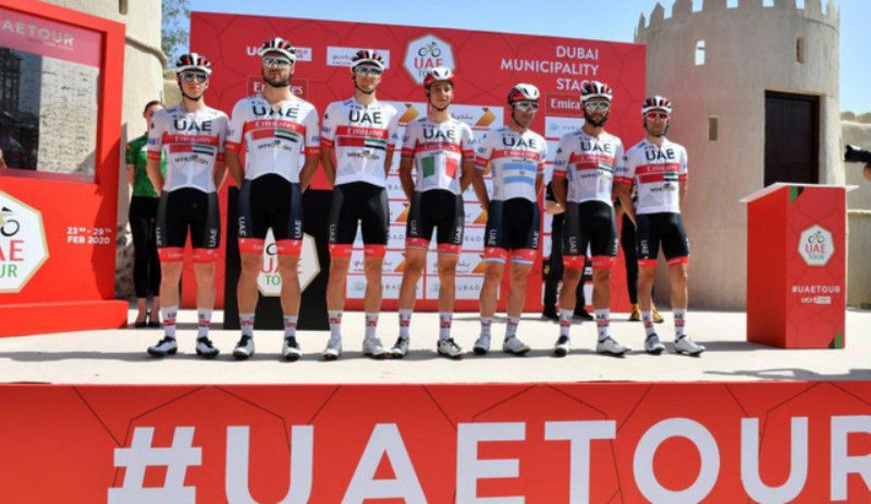 Dos italianos participantes en el Tour de Emiratos Árabes tienen el coronavirus