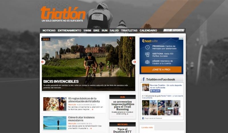 Triatlón renueva su web