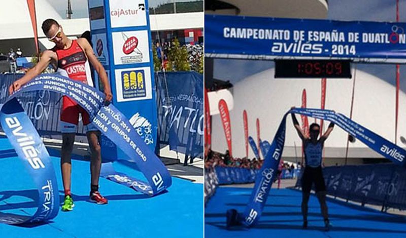 David Castro y Miriam Casillas, campeones de España de Duatlón