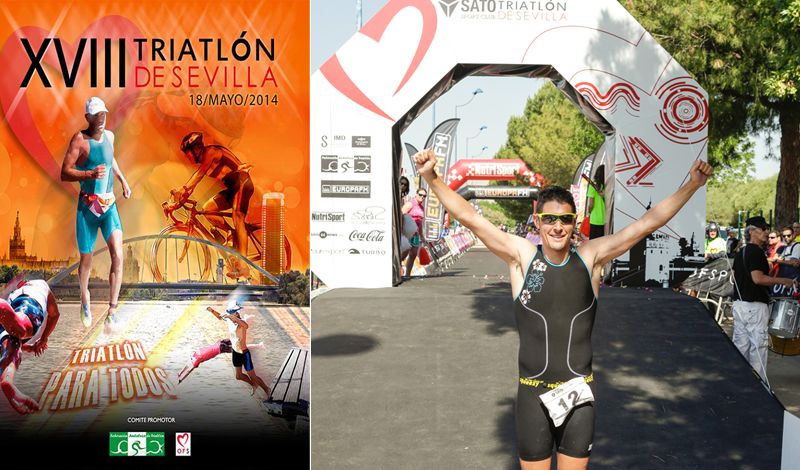 Josemi Pérez triunfa en el Triatlón de Sevilla