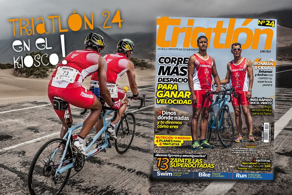 Ya está en tu quiosco habitual el número de Junio (nº 24) repleto de material, pruebas e informes prácticos para que seas mejor triatleta.