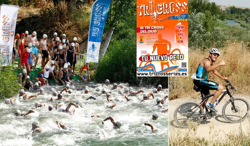 Última prueba de Tri Cross Series, con el Tajo como protagonista