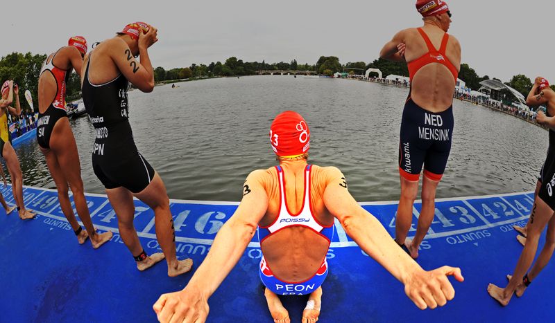 Estiramientos de triatleta