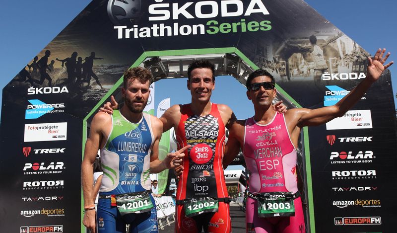 Samer Ali-Saad y Sara Schroeder, vencedores en el Triatlón Puerto de Sevilla