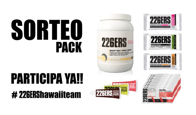 226ERS sortea un pack de productos nutricionales de recuperación