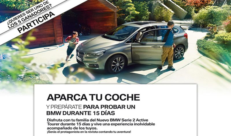 ¿Quieres probar un BMW Serie 2 Active Tourer durante 15 días?