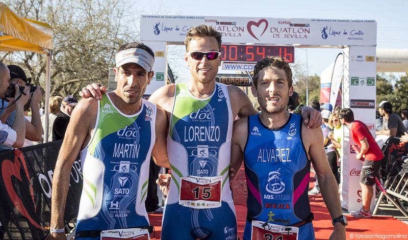 Sergio Lorenzo rompe la hegemonía de Emilio Martín en el Duatlón de Sevilla