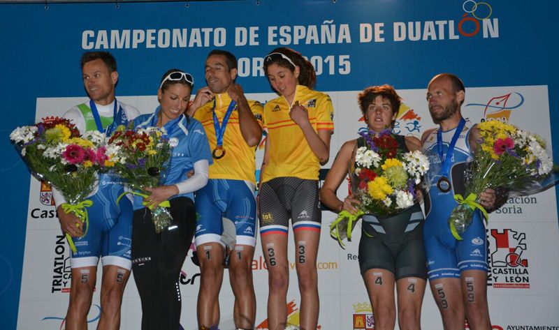Emilio Martín y Claudia Luna, campeones de España de Duatlón
