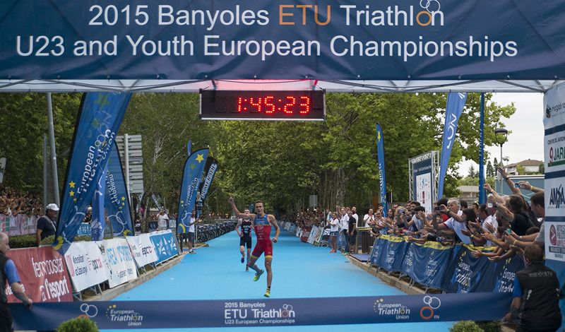 David Castro, campeón de Europa de Triatlón sub 23 en Banyoles