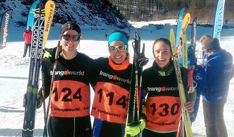 Soraya García y Pello Osoro vencen en la Copa de España de Triatlón de Invierno de Ansó