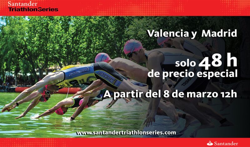 Santander Triathlon Series Valencia y Madrid abren inscripciones