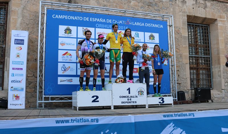 Gustavo Rodríguez y Margarita Vic García, campeones de España de Duatlón LD