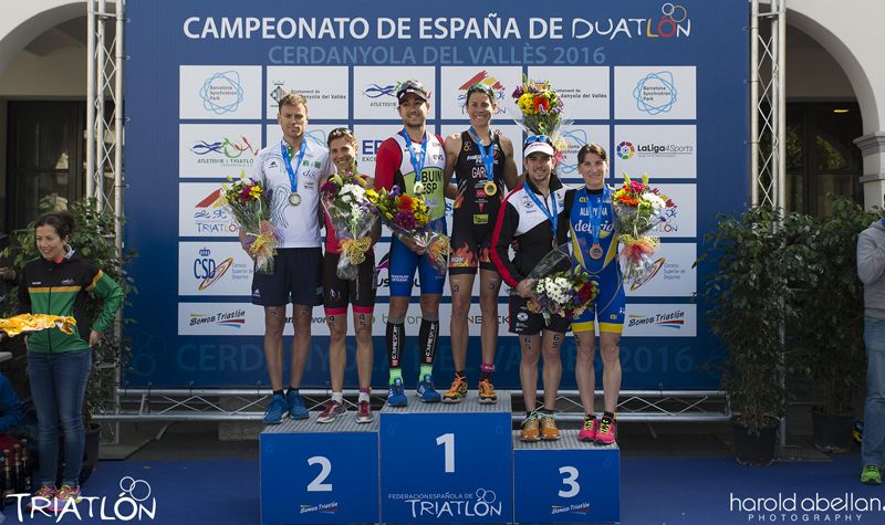 Uxío Abuin y Paula García Godino, campeones de España de Duatlón