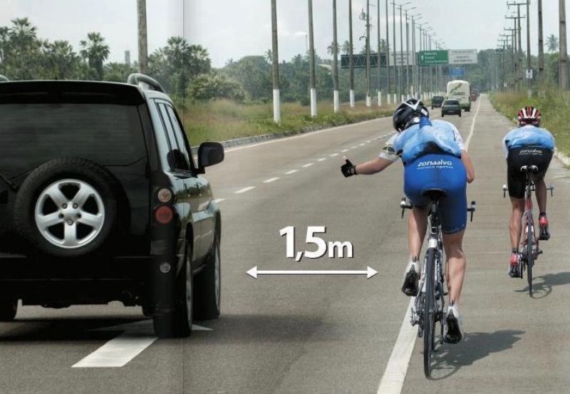 La cadena por el respeto al ciclista sigue creciendo