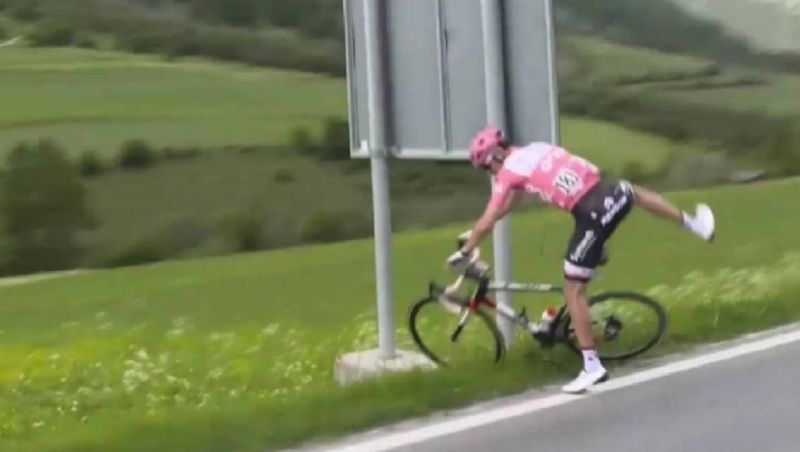 La "parada obligada" del líder del Giro de Italia
