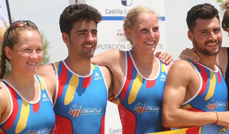 Valencia, campeona de España de Triatlón por Relevos Mixtos