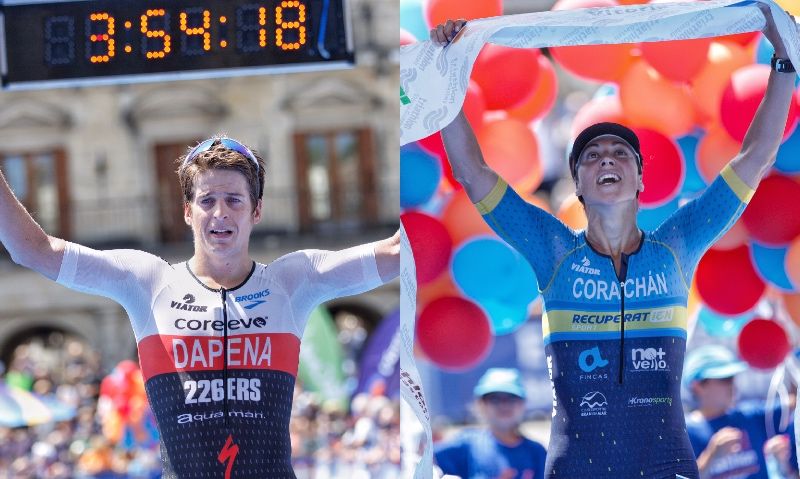 Pablo Dapena y Judith Corachán ganan el Half del Triathlon Vitoria-Gasteiz