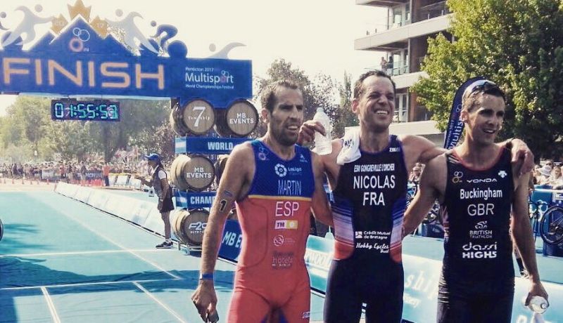 Emilio Martín, subcampeón del mundo de Duatlón