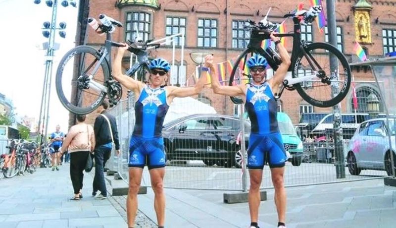 Los Montoro culminan su reto en el IM de Copenhague con 3.626 km en las piernas