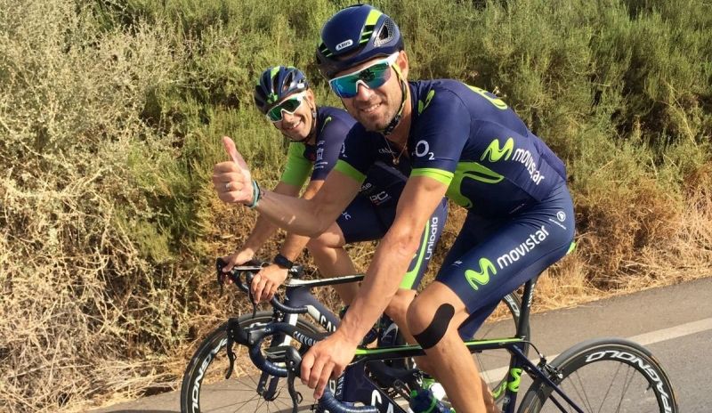 Valverde ha vuelto a la carretera... y quiere competir en octubre