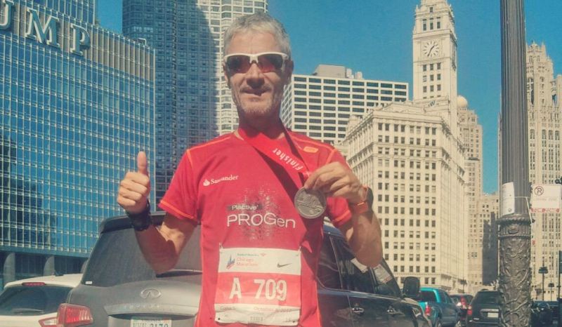 Otra gesta de Martín Fiz: récord y repóker en Chicago