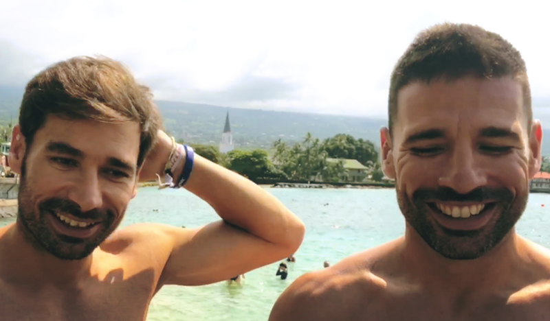 Dos "Barbudos" en Kona