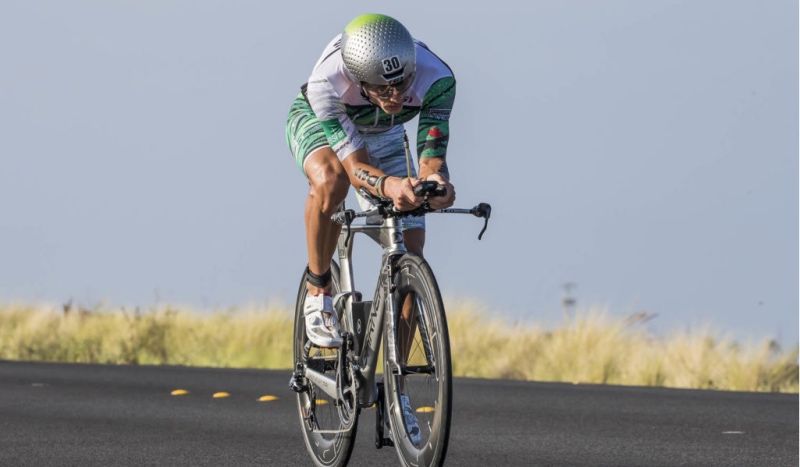 Los datos del segmento de bici de Sanders en Kona