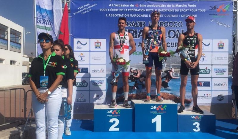 Jesús Gomar despide 2017 en el podio de la Copa de África de Agadir