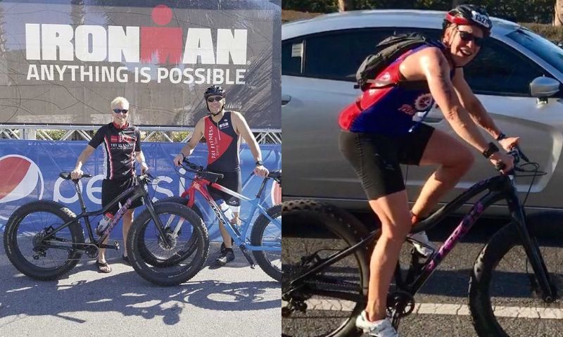 La primera mujer que hace la bici de un Ironman con una "fat bike"