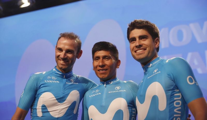 Movistar se presenta con tres 'gallos' y el sueño del Tour de Francia
