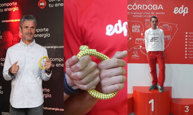 El reto de Fiz (guía) y Garnica (invidente): correr la media de Sevilla en 1h15