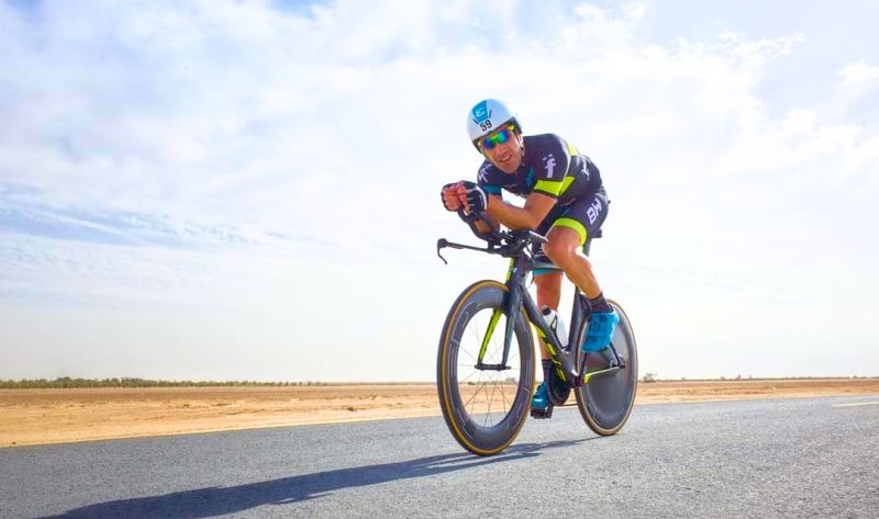 Eneko Llanos: "Ha sido bajar de la bici y quedarme clavado"