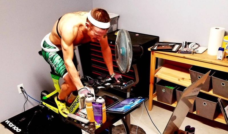 El subcampeón del mundo Ironman, durante la disputa de la carrera.