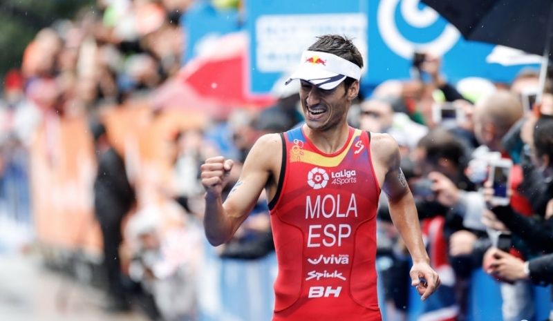 El triatleta balear, en la llegada de la Gran Final de Rotterdam de 2017.