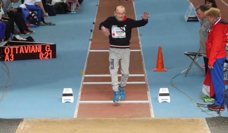 El atleta de 101 años se lleva tres oros del Europeo de Madrid