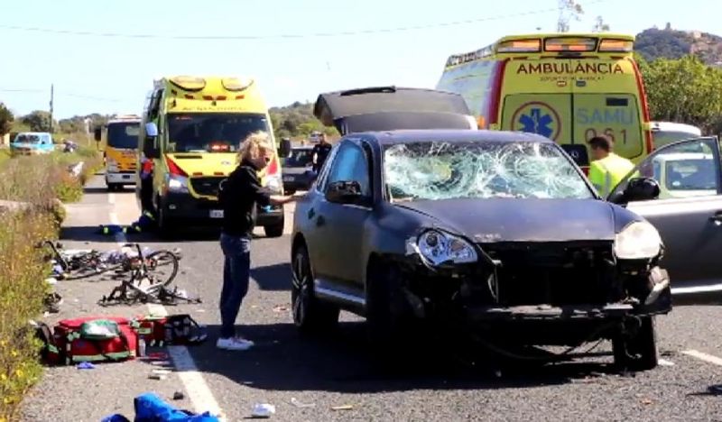 La conductora que ha atropellado a nueve ciclistas, positivo por drogas
