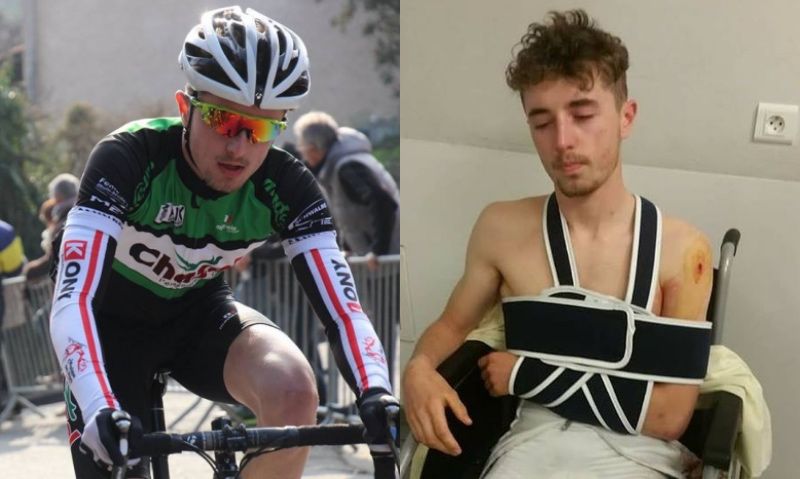 Disparan desde un coche a un ciclista francés