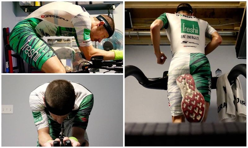 Las multi-transiciones de Sanders para preparar el 70.3 de St. George
