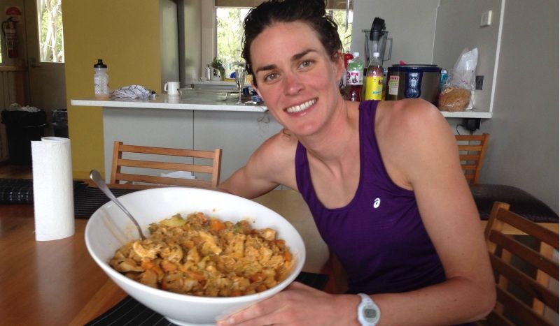 (VÍDEO) La dieta de Gwen Jorgensen... un día cualquiera