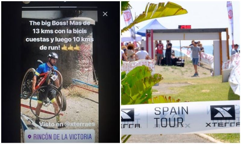 ¡¡13 km con la MTB al hombro para acabar el XTERRA Rincón de la Victoria!!