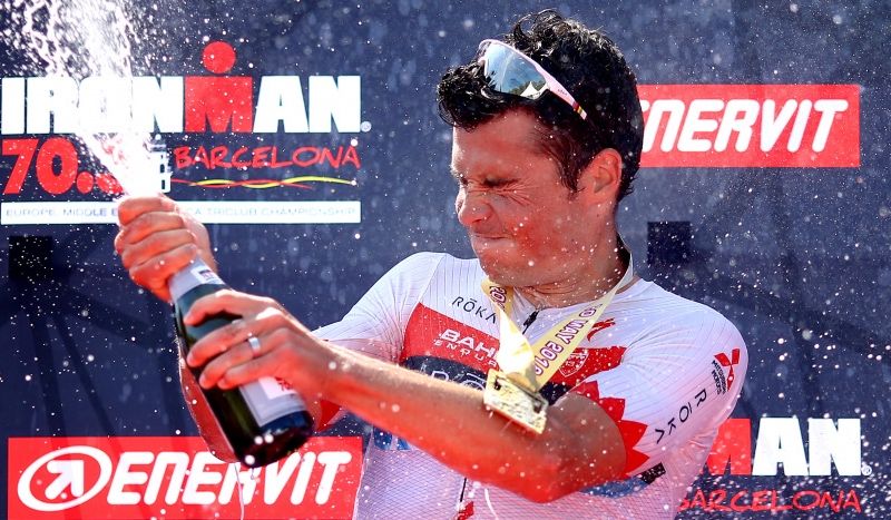 Las imágenes de la victoria de Gómez Noya en el Ironman 70.3 de Barcelona