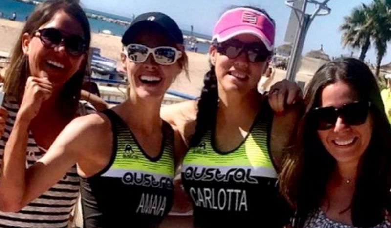 La actriz Amaia Salamanca consigue terminar su primer triatlón